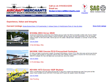 Tablet Screenshot of aircraftmerchants.com